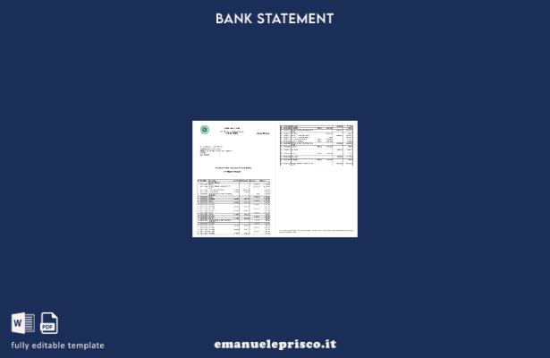 modello di pagine di parole di dichiarazione dell'India United Bank of India in 